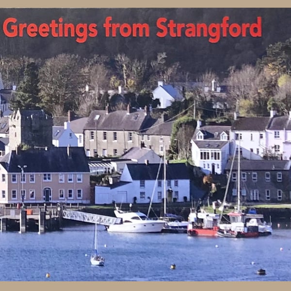 Greetings card Strangford Co Down Blank for your own message. All occasions. Pho