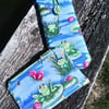 Frog and Lily pad glasses case and coin purse 147E