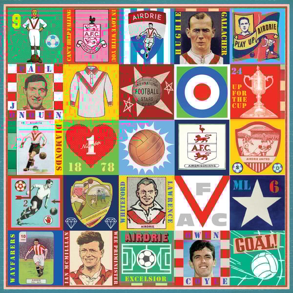 Airdrieonians Pop Art Football Print