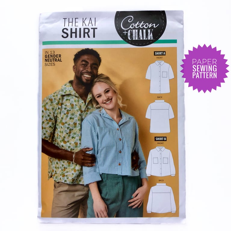 Paper Sewing Pattern, The Kai Shirt, New and Unopened (Code 005T)