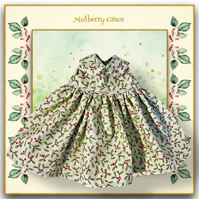 Red Berry Mistletoe Dress
