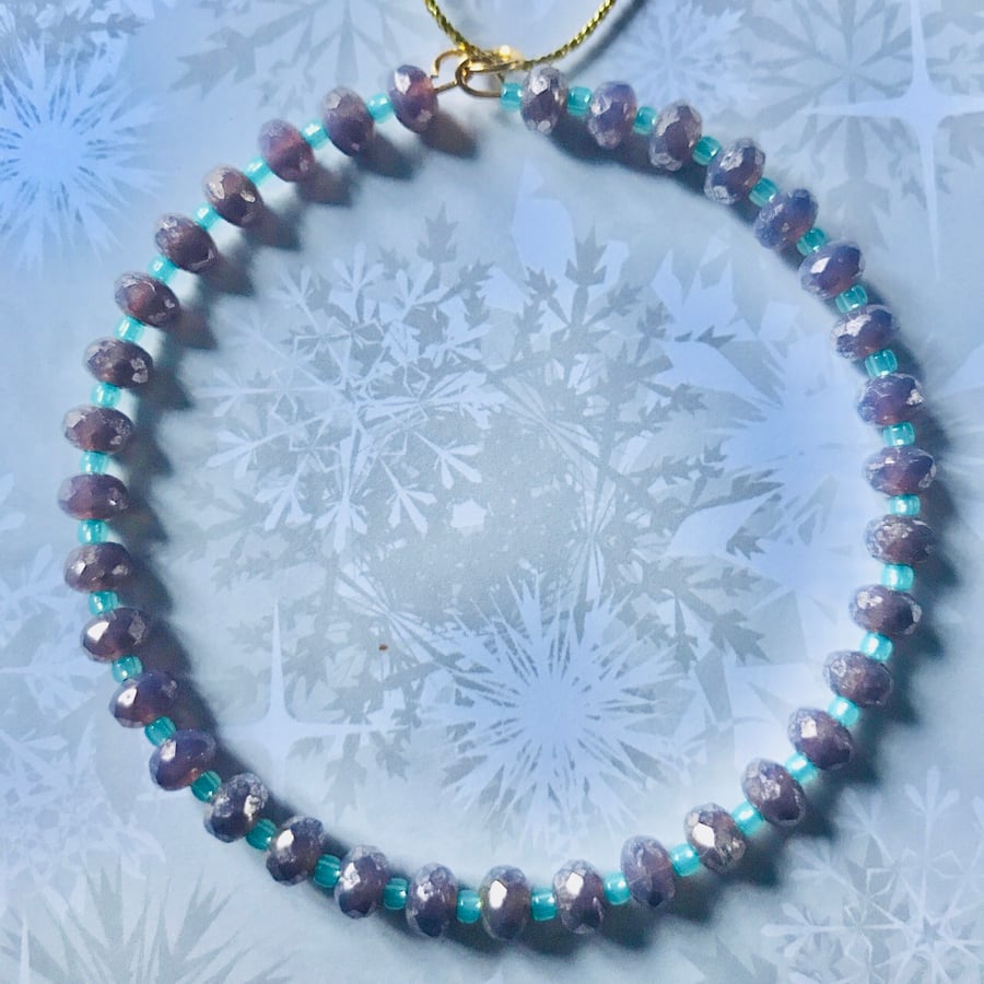 Beaded Hanging Christmas Decoration