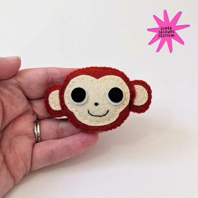 Cheeky Monkey Brooch - Super Seconds Festival