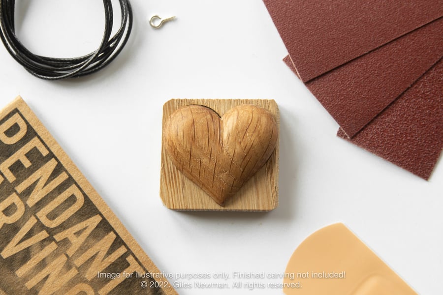 Heart Pendant Carving Kit