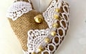 Decorative Hessian Hearts