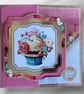 Handmade Birthday Card, Floral Cupcake Card, Luxury Greeting Card, - Image 3