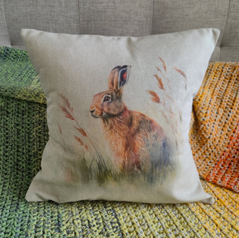 Hare Cushion - Option 2 (2 Designs Available)