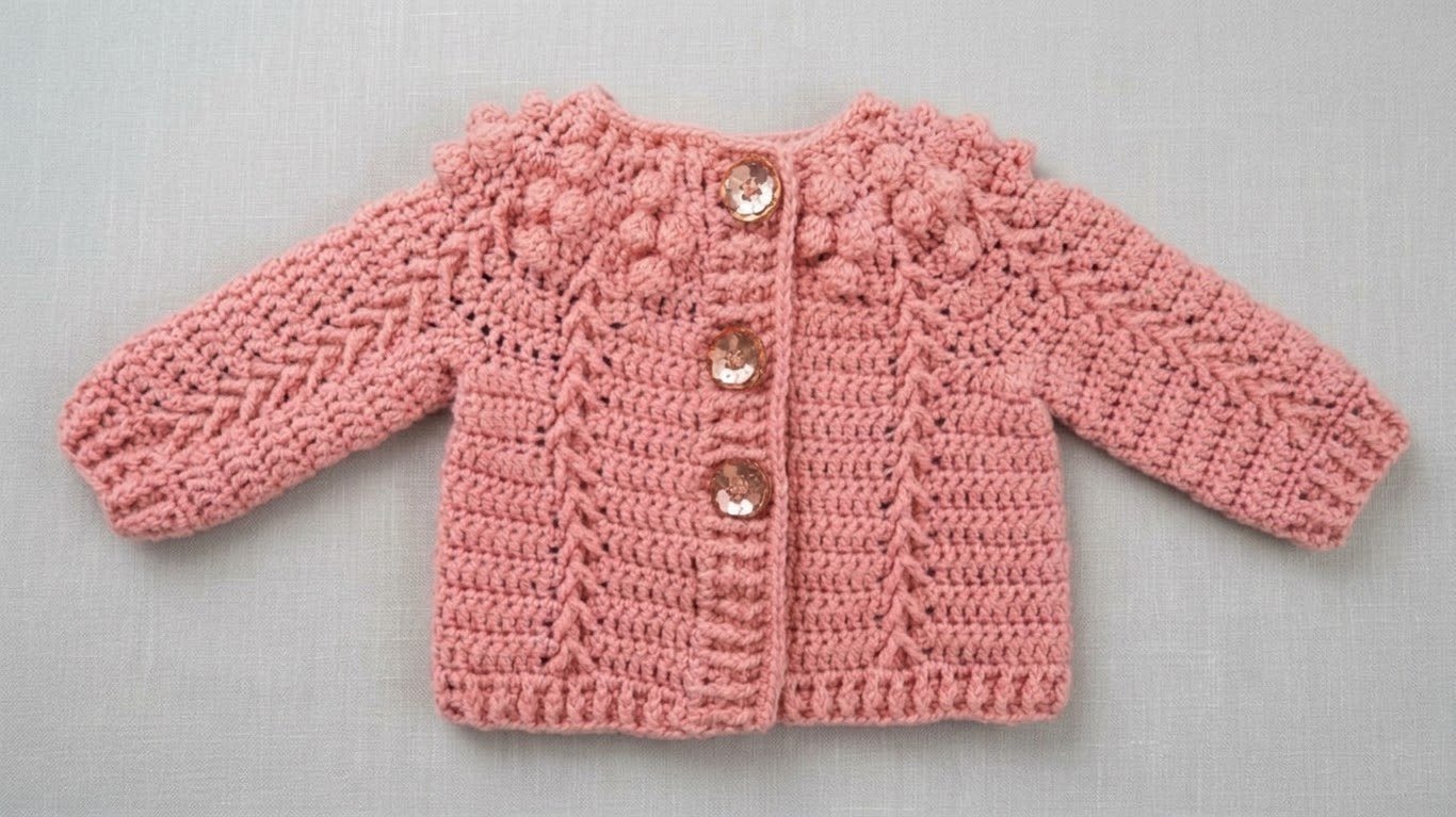 Baby girl cardigan- baby gift