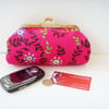 Pretty Pink Clutch Bag / Make up Purse