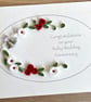 Handmade quilled 40th ruby wedding anniversary card - Image 1