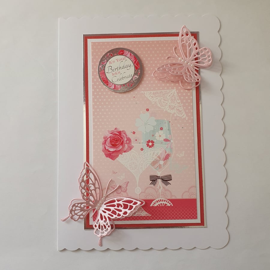 A butterfly birthday card