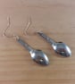 Upcycled Silver Plated Sugar Tong Spoon Earrings (SPE102515)