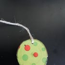 Mini woodslice christmas decoration 