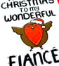 Christmas Card for Fiancee Merry Christmas to my Wonderful Fiancée   - Image 4