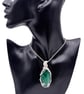 Malachite pendant, wire wrapped pendant, gift for them - Image 5