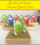 Rustic wooden Beach Huts - Handmade Christmas Gifts