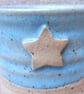 Coffee mug tea cup with star stoneware hand thrown pottery ceramic - Image 2