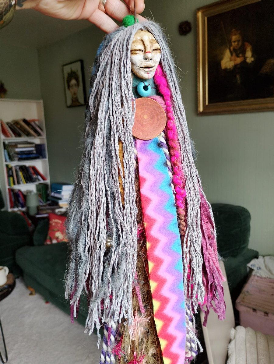 Spirit Doll, witches ward, shaman doll,altar,witch,witchcraft, healing 