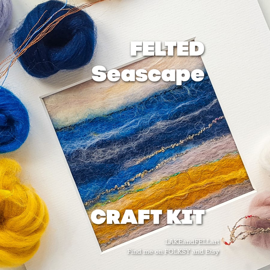  CRAFT KIT Create your own FELTED SEASCAPE 