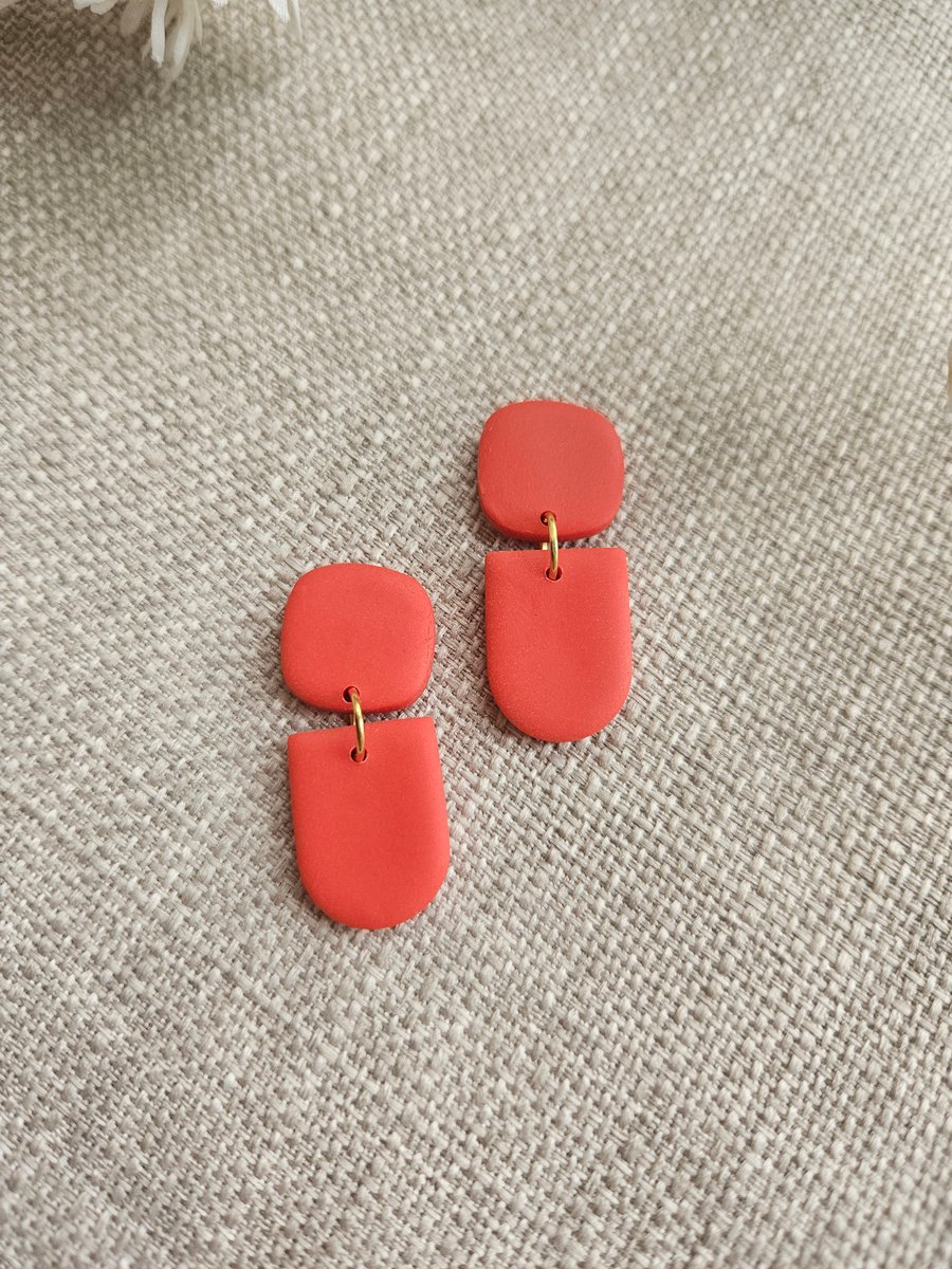 Burnt orange dangles