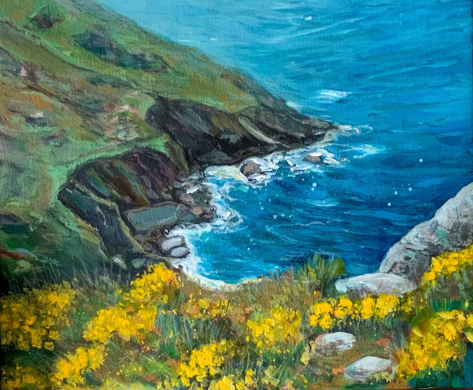 Cornish Cove, original landscape painting
