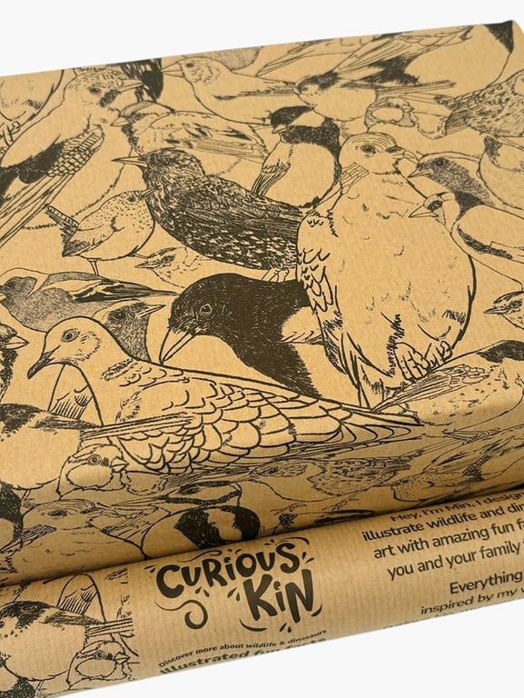 British Birds Eco Wrapping Paper