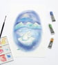 A Polar Bear Called Aurora - Illustrated Art Print by Lizzie Martell - Image 2