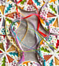 Handmade Ceramic Christmas Mandala Hanger, Bright Modern Hanging Decoration - Image 4