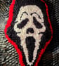 Large Ghost Face Inspired Punch Needle Wall Art – Handmade Horror Decor - Image 1