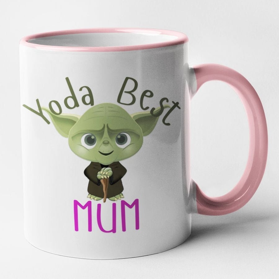 Yo da Best Mum Mug Mother's Day Coffee Cup Funny Humour Gift for Mum Mummy
