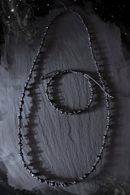 Men's Tourmaline set bracelet and 20inch necklace