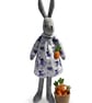 Luna Lapin Rabbit - Heirloom Rabbit - Handmade Wool Felt Bunny