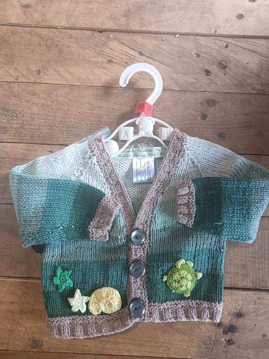 Childs cotton knitted cardigan 