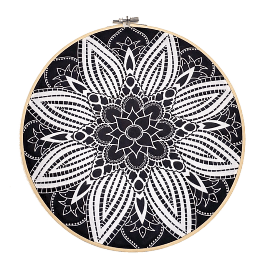 Mandala wall decor, round wall hanging, boho wall decoration, hallway decor