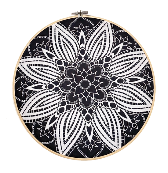 Mandala wall decor, round wall hanging, boho wall decoration, hallway decor