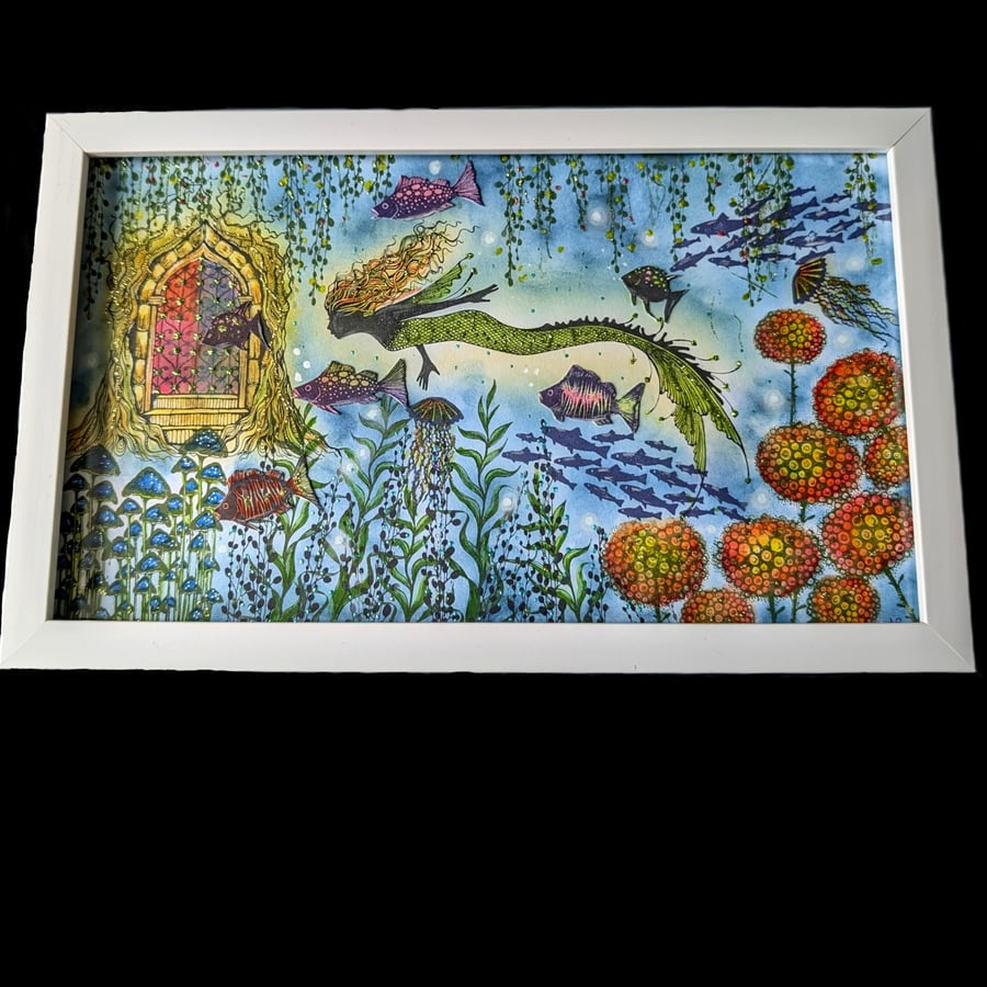 Swim with Me Frame OOAK