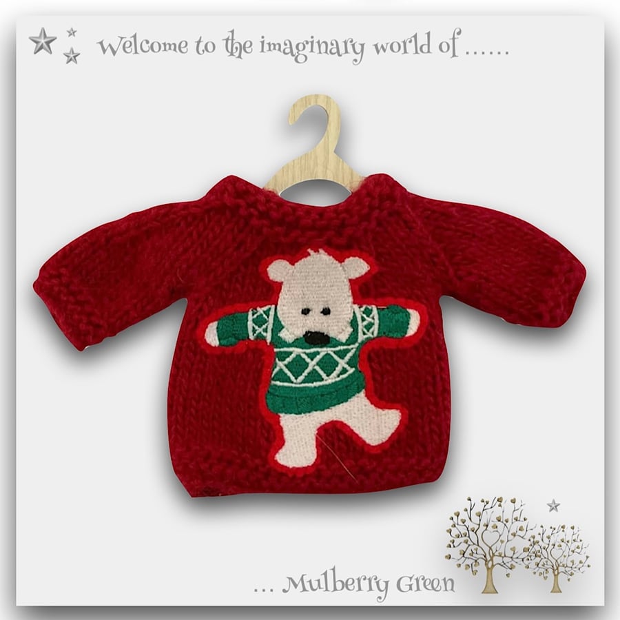 Red ‘Charlie the Polar Bear’ Jumper