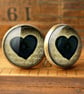 Black Heart No.2 Cufflinks (RR10) - Image 2