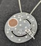 Sterling silver rocket pendant, Silver space jewellery, Moving jewellery  - Image 4