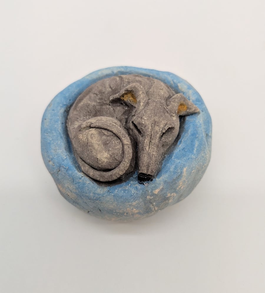 Yorkshire Pudding Whippet Mini Sculpture