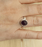 Adjustable amethyst ring - Image 2