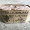 Noggy ends! - Lavender & Rose Pink Clay Soap