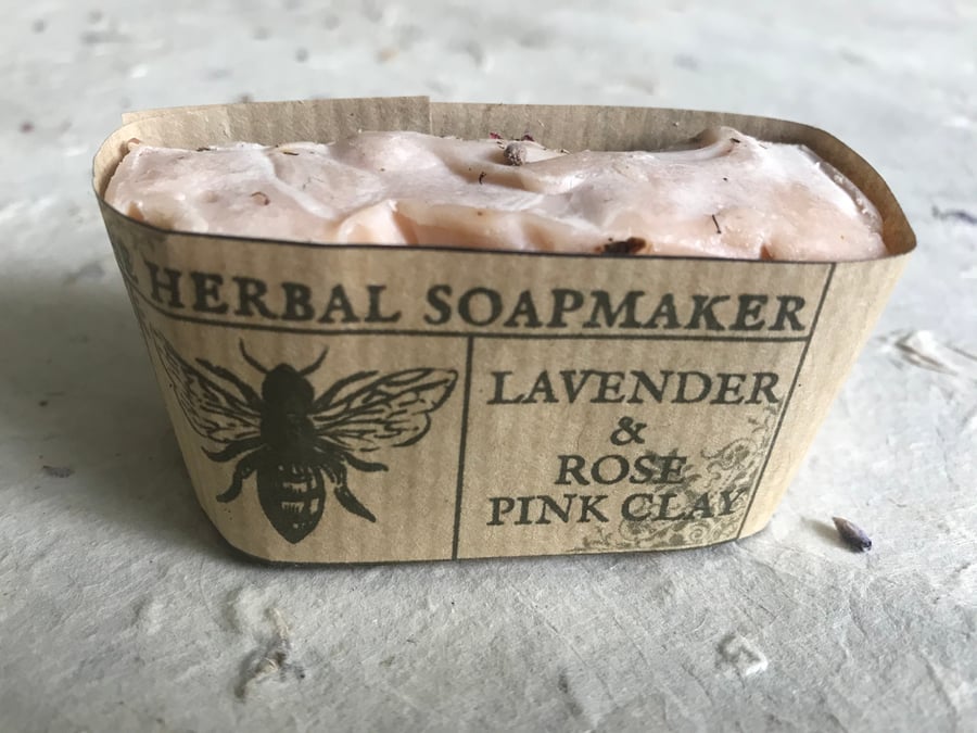 Noggy ends! - Lavender & Rose Pink Clay Soap