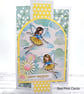 Fairy Birthday Card - fairies, z-fold card, card to keep