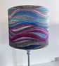 Handmade Italian Velvet Wavy Bohemian Fabric Lampshade - Image 1