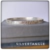 Sterling Silver 5mm Wide Hallmarked Textured Bangle