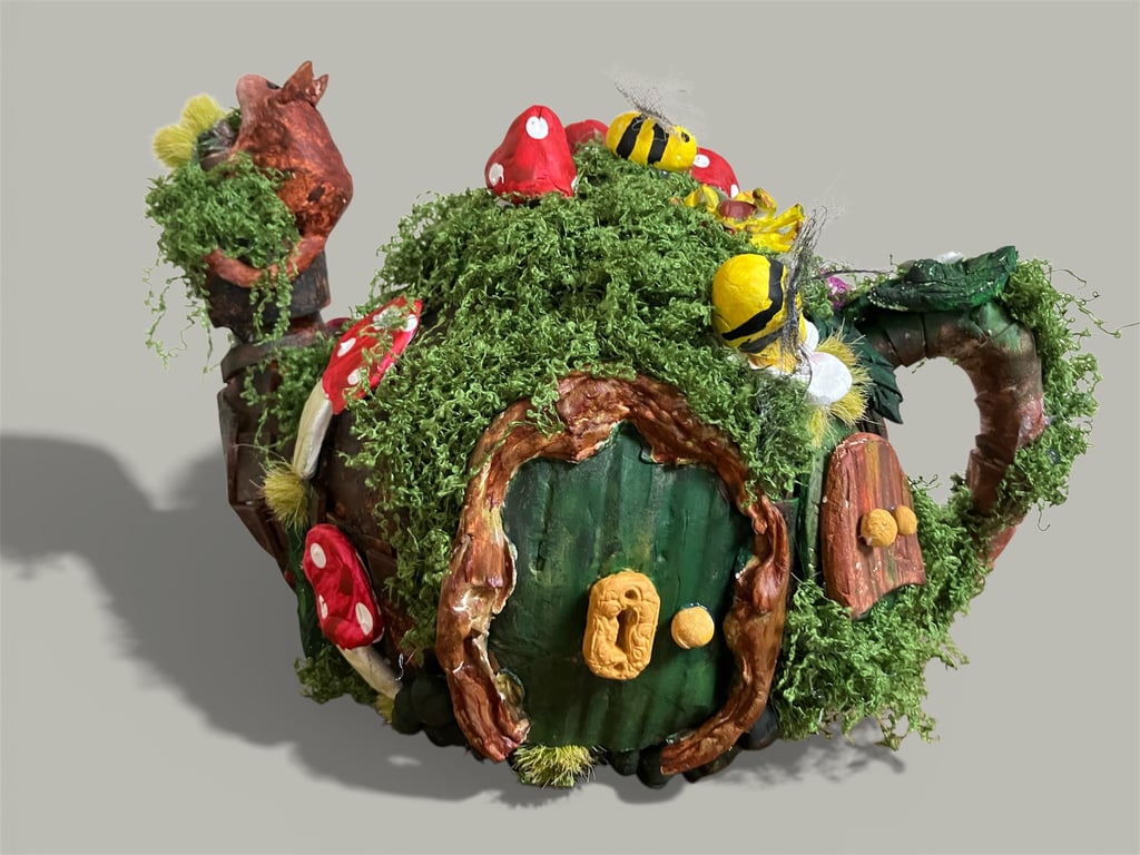 The Harvest Mouse’s Hand-Sculpted Heirloom Teapot – Whimsical Fantasy Pottery