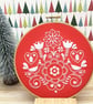 Christmas Embroidery Kit - Christmas Redwork Embroidery - Image 8