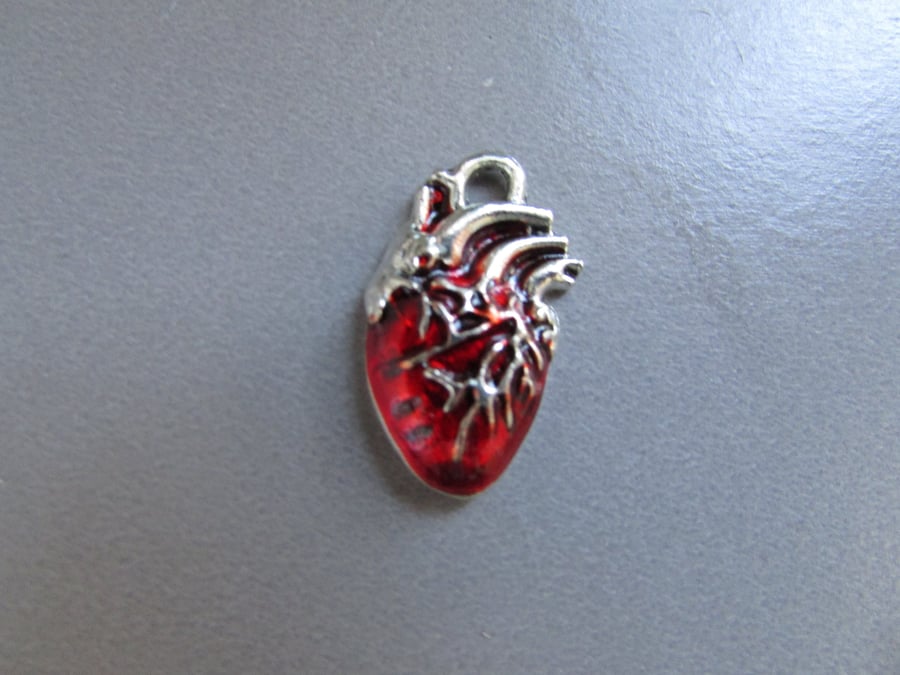 Anatomical Heart Jewellery making charm pendant