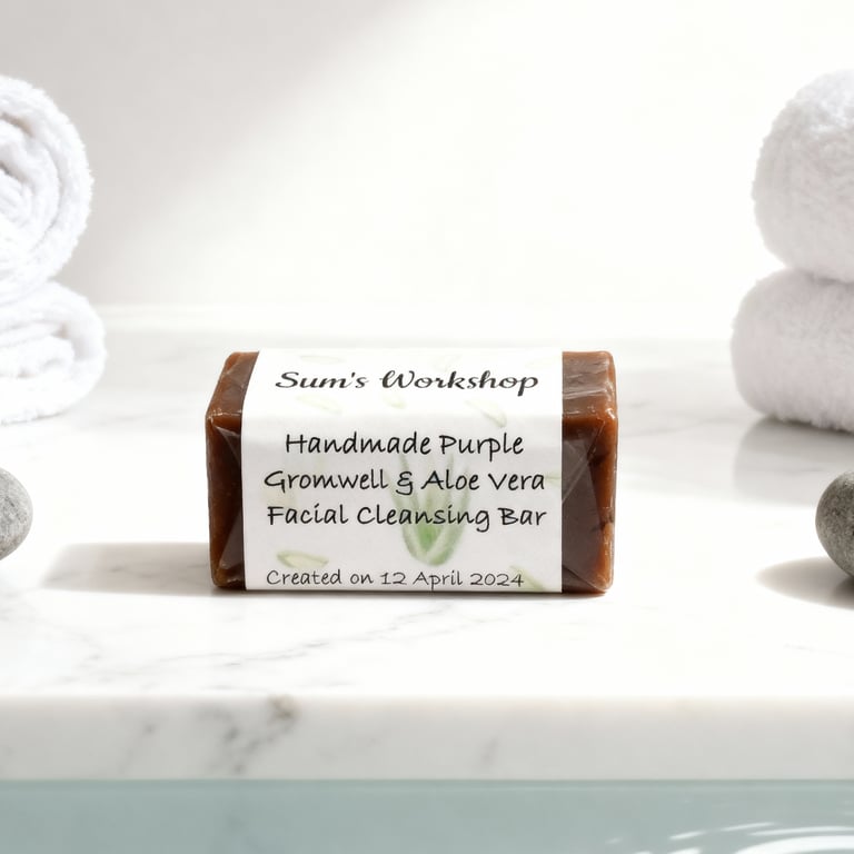 Handmade Purple Gromwell & Aloe Vera Facial Cleansing Bar